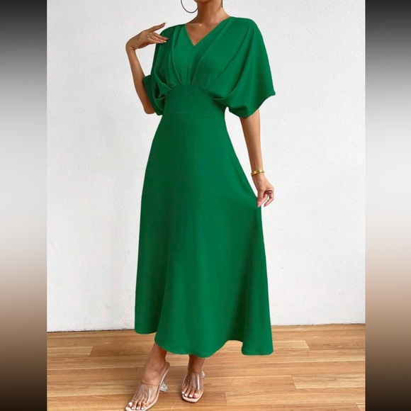 Boho batwing sleeve A line dress - Picture 3 of 6